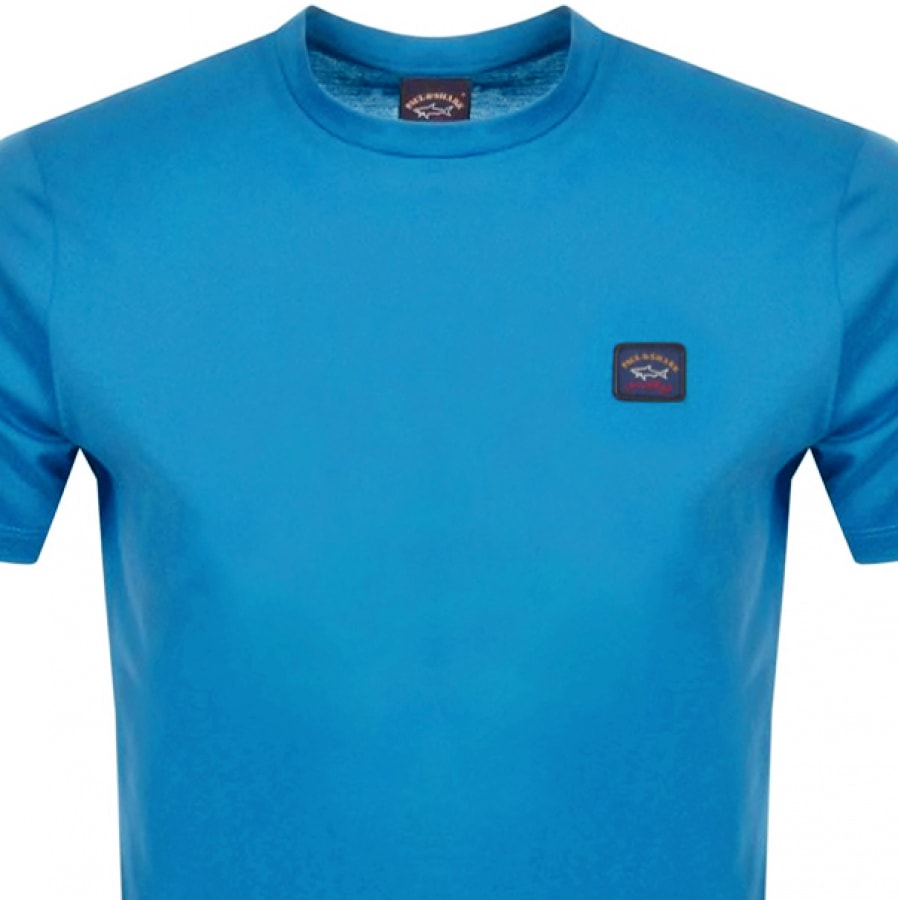 Alternative Image for ProductPaul And Shark Short Sleeved Logo T Shirt Blue2